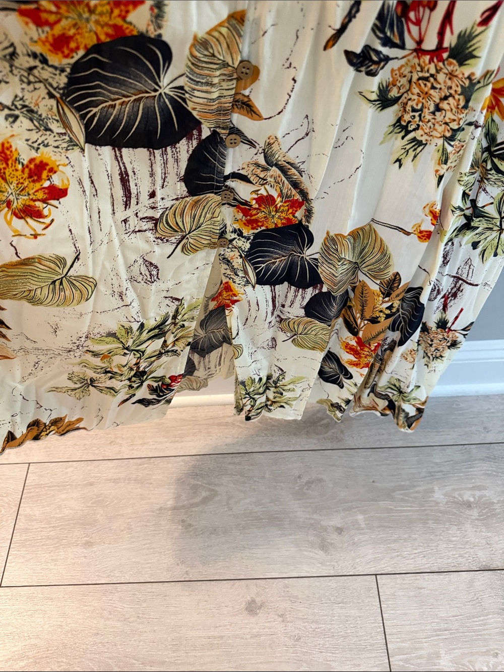 Floral V-Neck Maxi Dress in Fall Colors - Picture 5 of 12